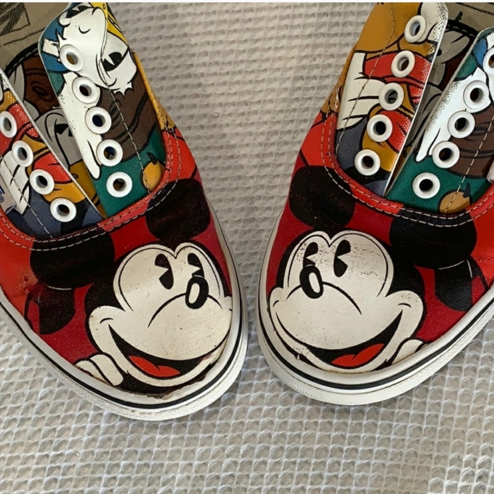 Disney mickey mouse goofy donald duck vans shoes - Picture 2 of 3